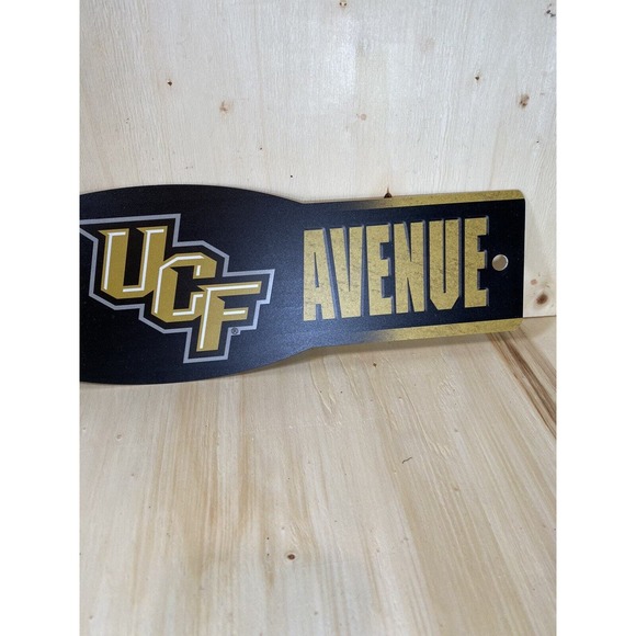 UCF University of Central Florida Knights 4.5" x‎ 17" Plastic Street Sign NCAA - Picture 4 of 5
